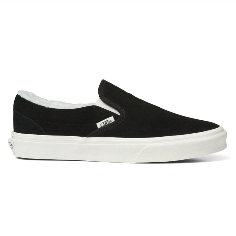 Vans Men’s Classic Slip-On Cozy Hug Black Sneakers